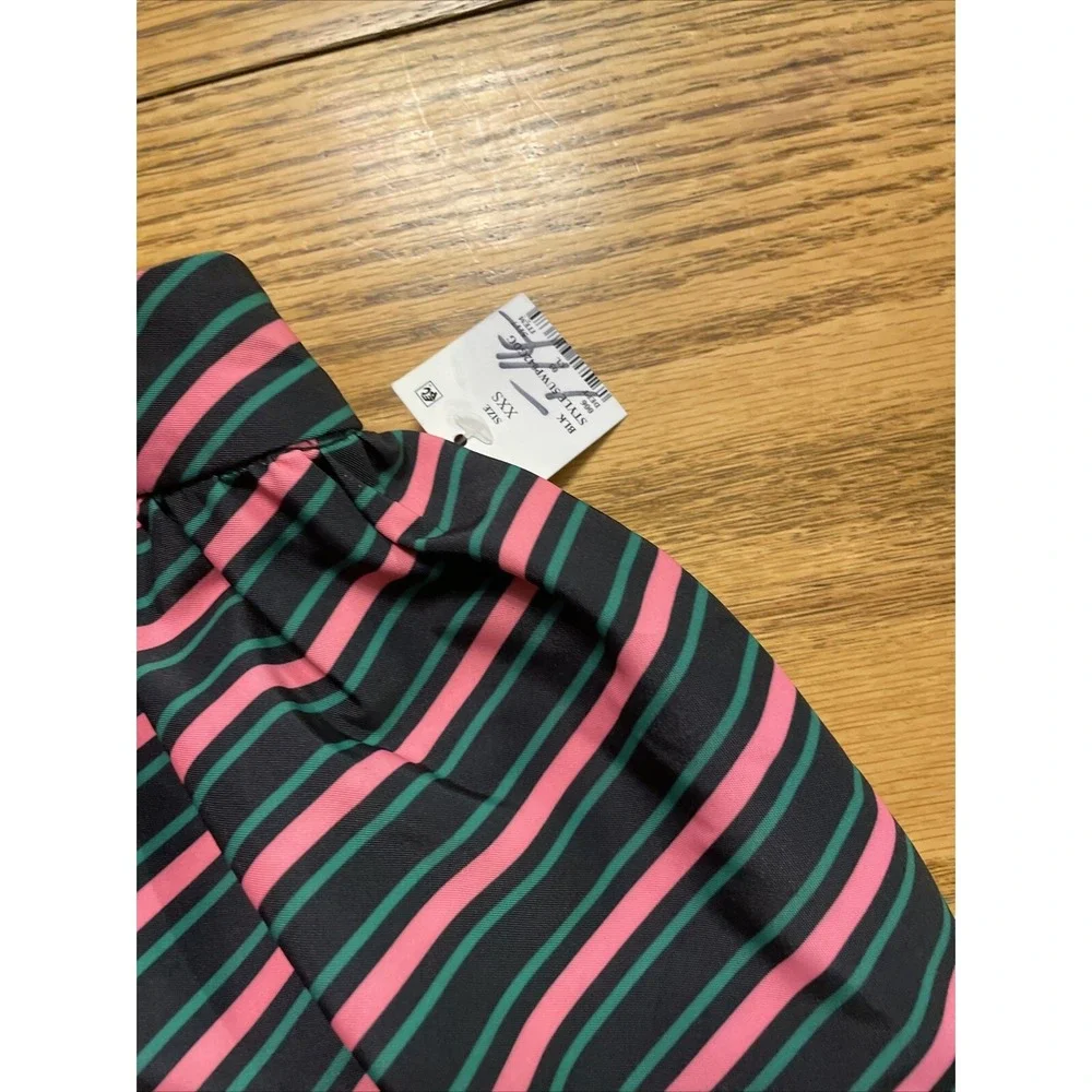 Womens Wicked Movie Striped Bubble Mini Skirt, Target X Tazwell‎ NEW, Sz XXS